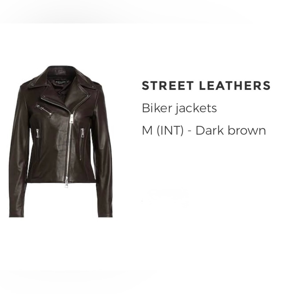 Dark Brown Biker Jacket